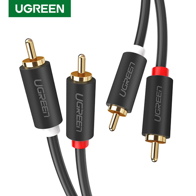 Home Cinema Dvd - UGREEN 2RCA إلى 2 RCA الذكور
