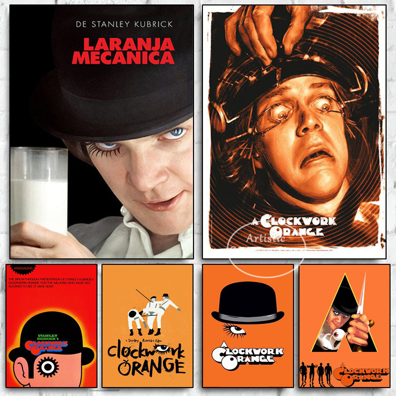 Home.Cinema Orange - لوحات برتقالية للعقارب الساعة فيلم كلاسيكي