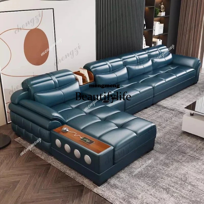 Home Cinema For Small Room - D5556 أرائك جلد طبيعي صغيرة للشقق،