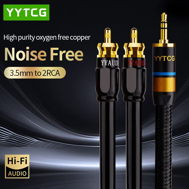 YYTCG كابل RCA HiFi ستيريو 3.5 - مراجعة Home Cinema Dvd وسعره
