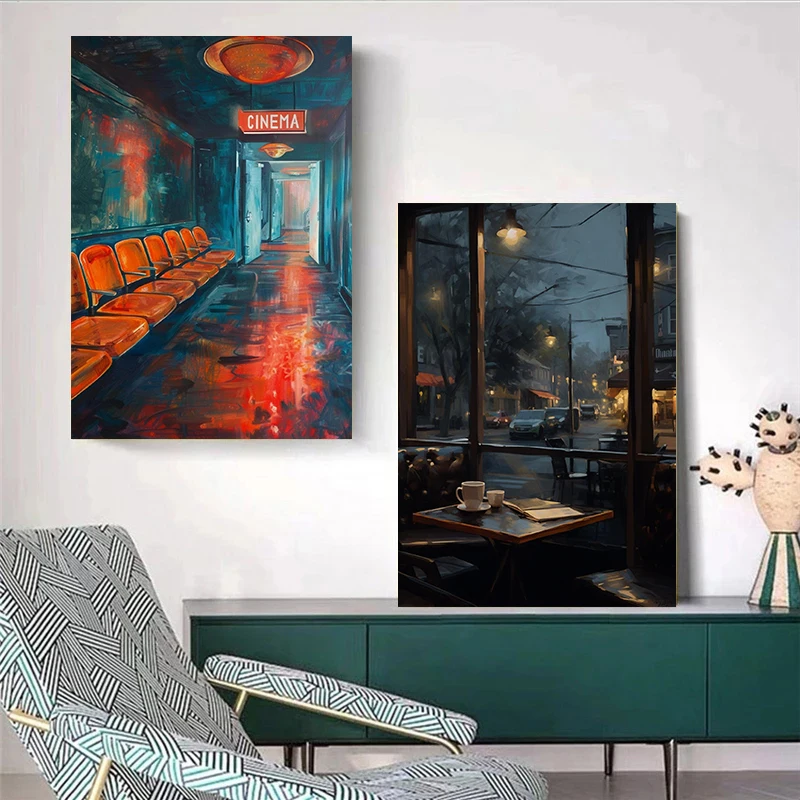 لوحة فنية جدارية قماشية بدون إ - مراجعة Home Cinema Room وسعره
