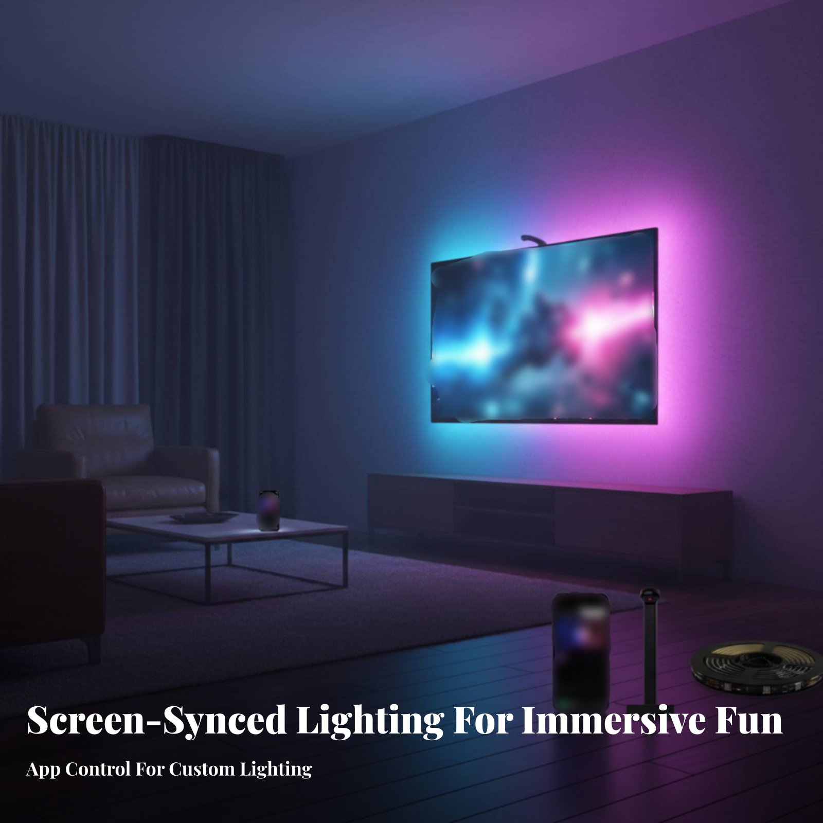 شريط إضاءة متزامن مع الشاشة، ش - مراجعة Ambient Light Strip Tv وسعره