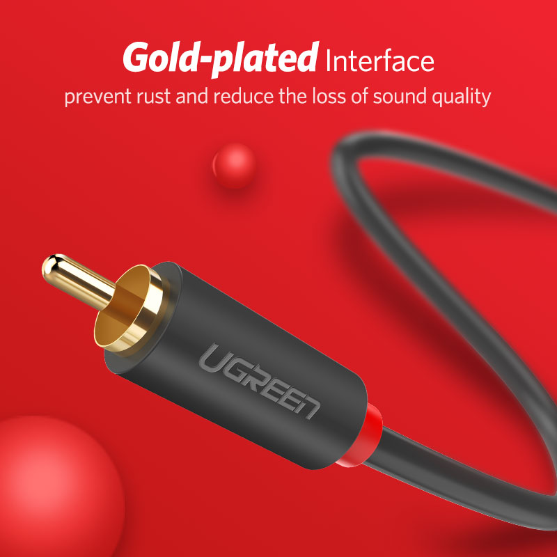 UGREEN 2RCA إلى 2 RCA الذكور إ - مراجعة Home Cinema Dvd وسعره