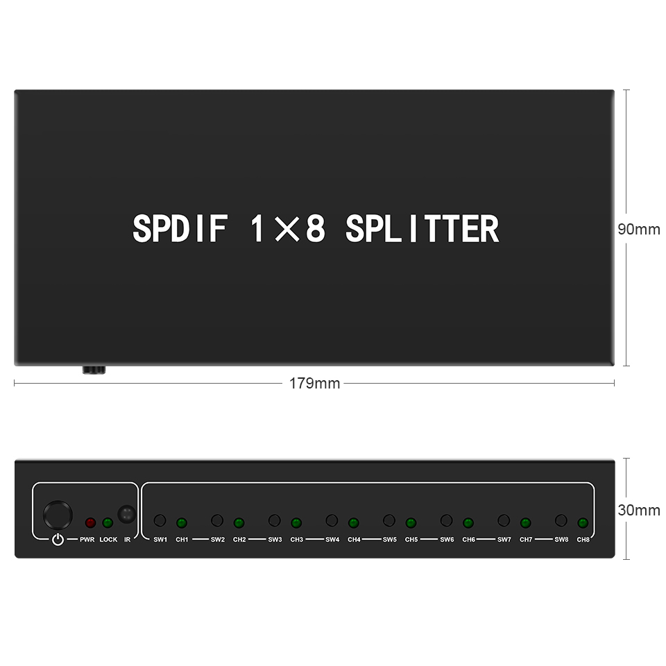 مقسم صوت رقمي بصري ، 1 في 8 خا - مراجعة Home Cinema Sound System وسعره