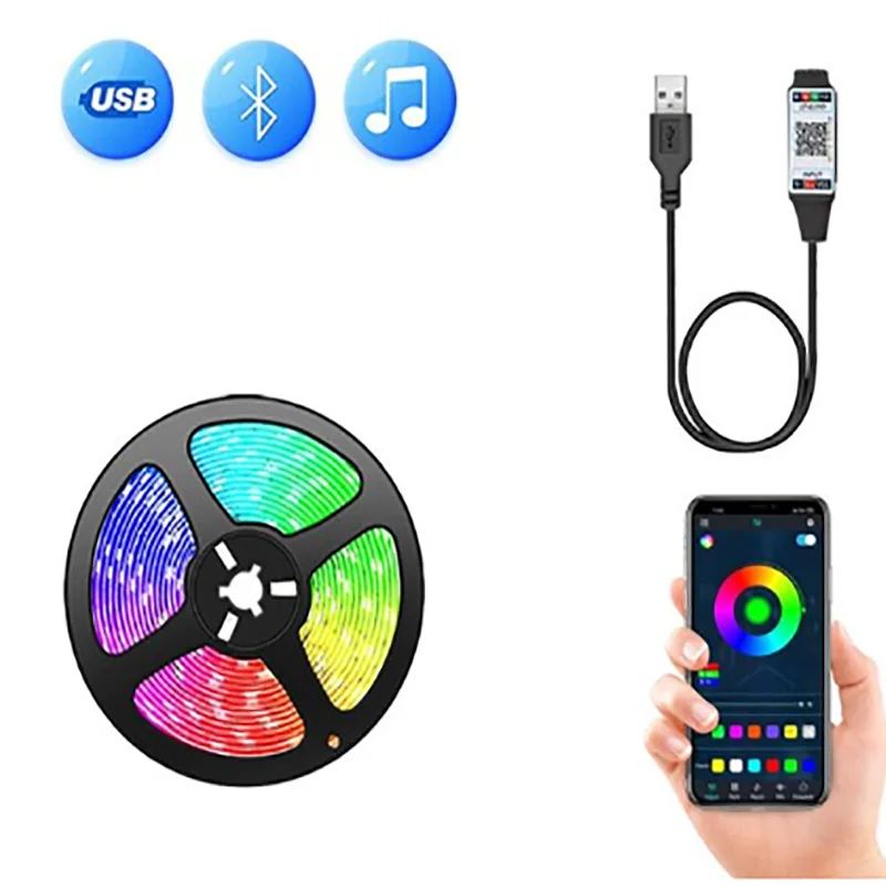 شريط إضاءة LED RGB مع تحكم عبر - مراجعة Ambient Light Strip Tv وسعره