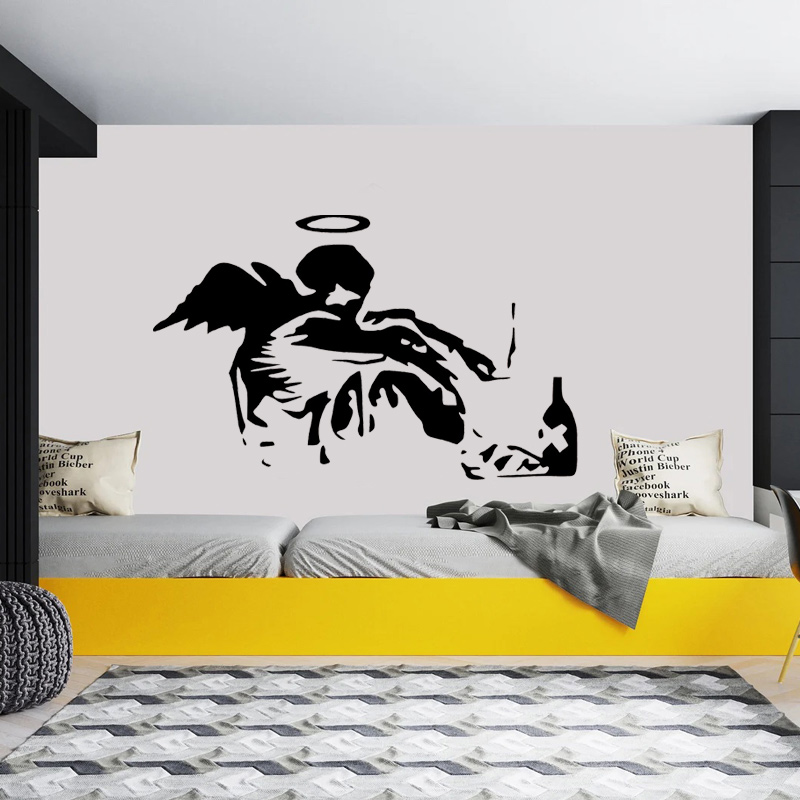 بانكسي الساقط الملاك الكتابة ع - مراجعة Home Cinema Room وسعره