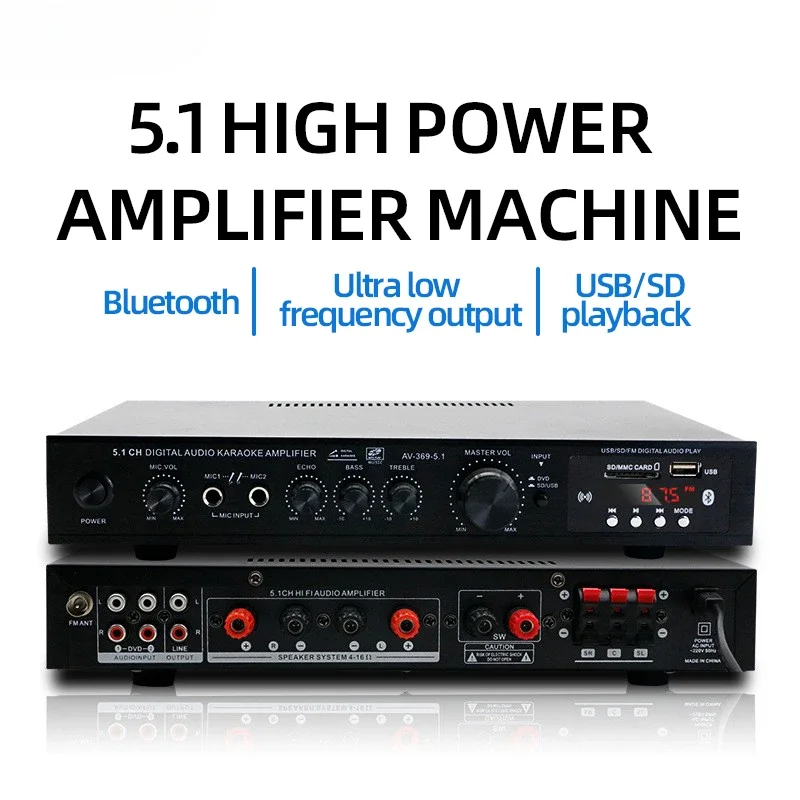 AV-369BT بلوتوث 5.1 مكبر صوت A - مراجعة Home Cinema Sound System وسعره